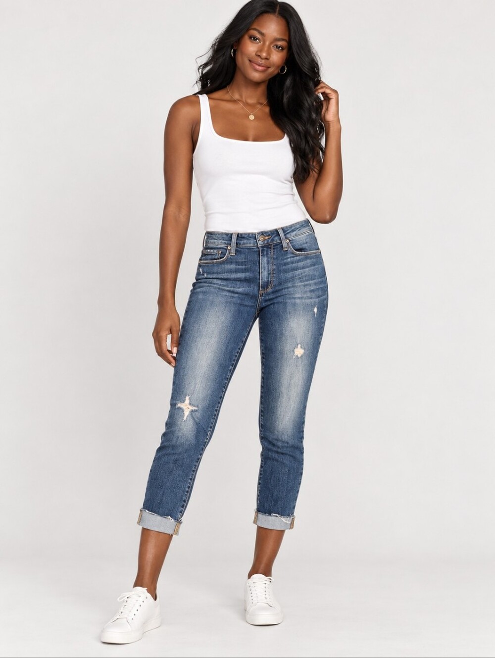 ❤️ PAIGE HOXTON CROP SKINNY JEANS, DISTRESSED, 4 (27)